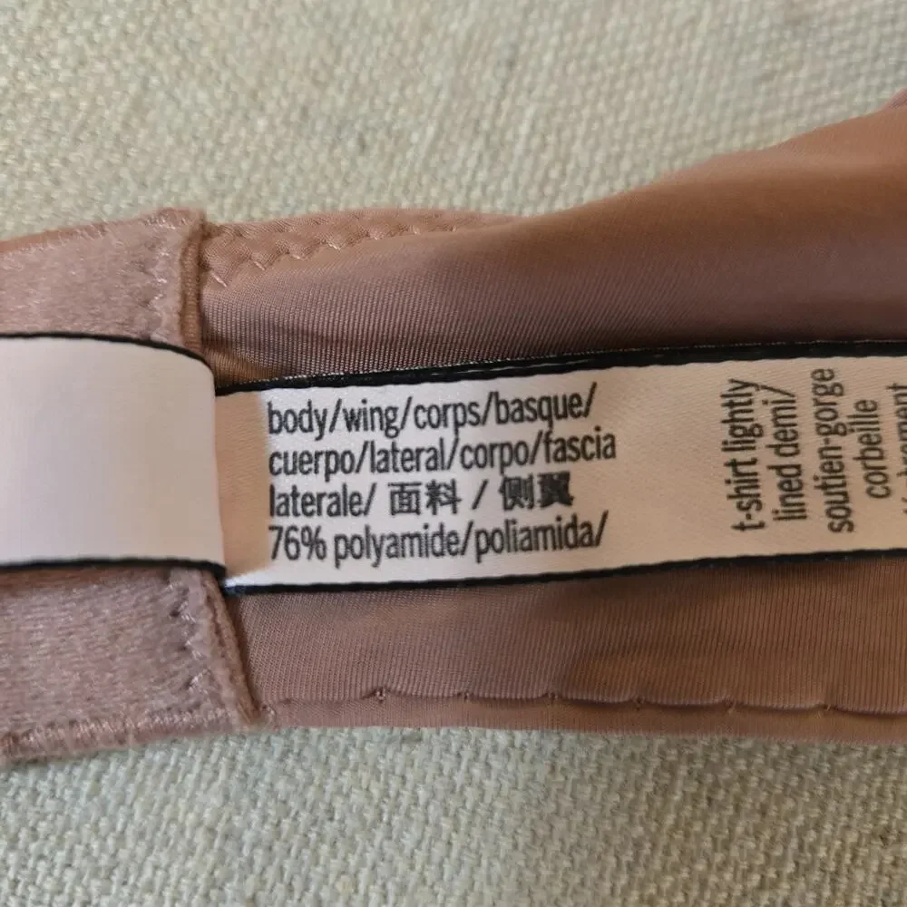 Victorias Secret T-Shirt Lightly Lined Demi Bra Pink Size 36D